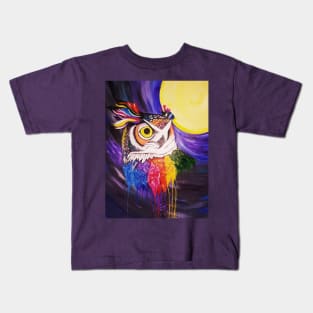 Rainbow Owl 2 Kids T-Shirt